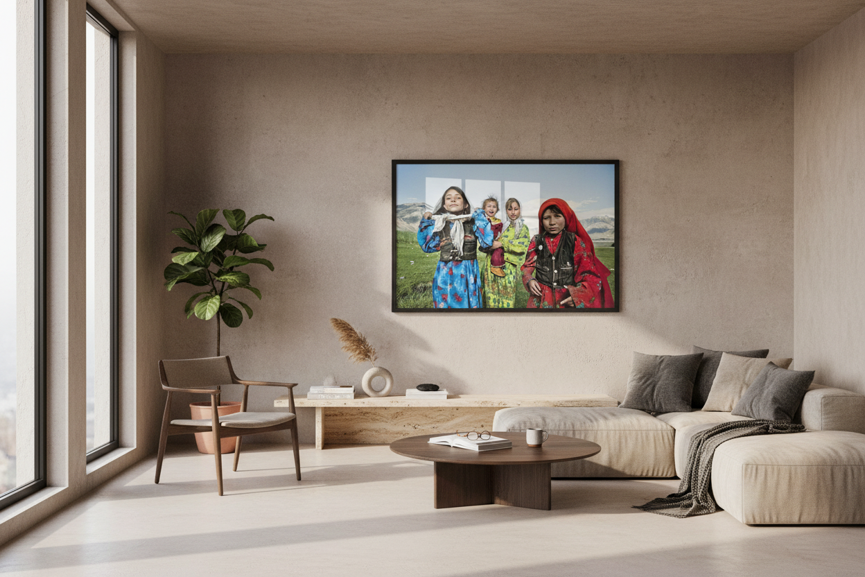 In Between Two Laughs - interior mockup